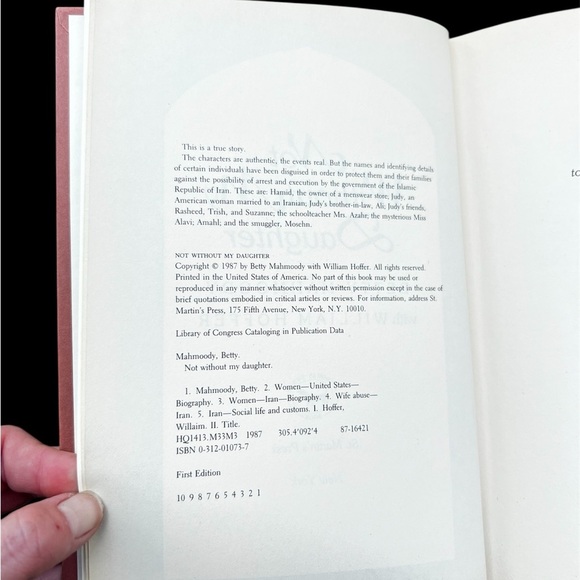 “Not Without My Daughter” by Betty Mahmoody  Hardcover Book - Picture 3 of 4